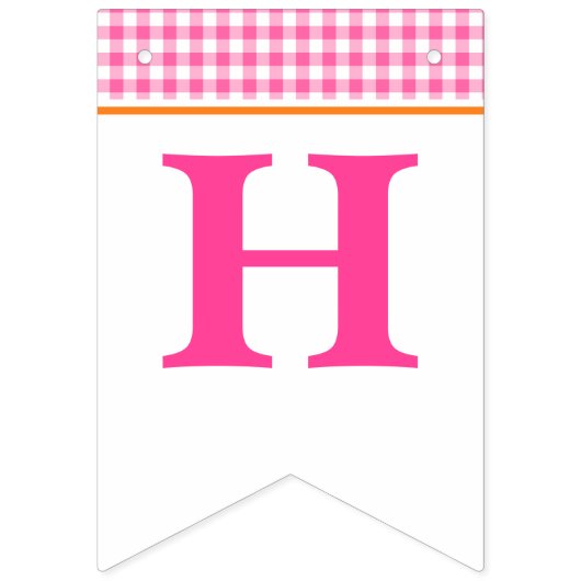 ガールパンプキンパッチトラクターピンクハッピーバースデー バンティングフラッグ (第2の旗)