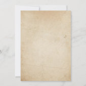 ガールパンプキンファースト誕生日招待状ピンク 招待状 (裏面)