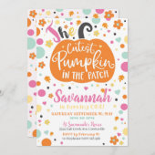 ガールパンプキン誕生日招待状 招待状 (正面/裏面)