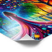 ガールパーク明るいファッションファンタジーエレガントツリー フォトプリント (角)