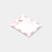 ガールパーソナライズされたウォーターカラーバレリーナキッズランチ ポストイット (アングル)