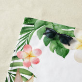 ガールパーソナライズされたジャングルサファリキッズビーチタオル ビーチタオル (インサイチュ)