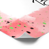 ガールパーソナライズされたズウォールアートバレエ用スリッパ ポスター (角)