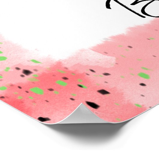 ガールパーソナライズされたズウォールアートバレエ用スリッパ ポスター (角)