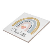 ガールパーソナライズされたズボホレインボー タイル (側面)