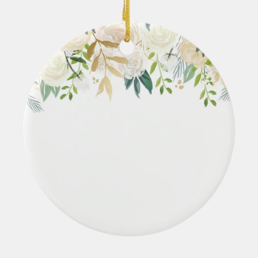 ガールパーソナライズされたバプテスマオーナメント セラミックオーナメント (裏面)