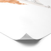 ガールパーソナライズされたバレエ子供部屋ポスター ポスター (角)