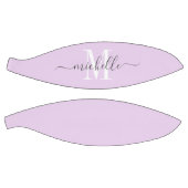 ガールパーソナライズされたモノグラムのズパステルラベンダー バスケットボール (パネル)