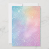 ガールパープルスターズ銀河系誕生日 招待状 (裏面)