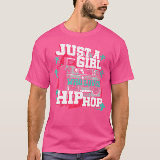 ガールヒップホップ音楽ヒップホップダンス Tシャツ