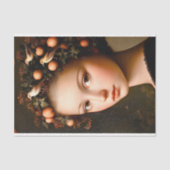 ガールビクトリアンクラウン葉+フルーツBF4デコパージュ 薄葉紙 (正面)