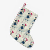 ガールビクトリアンズヴィンテージクリスマスストッキング スモールクリスマスストッキング (正面 (吊り時))