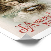 ガールビクトリアンチョコレートキャンディ広告ズ・アート・プリ ポスター (角)