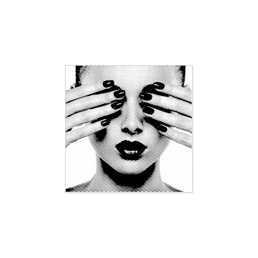 ガールビューティフルレディーメイクアップアクリル爪、 ネイル ラバースタンプ (インプリント)