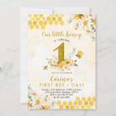 ガールビーファースト誕生日招待状 招待状 (正面)