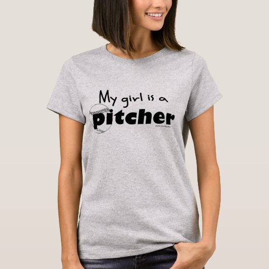 ガールピッチャー Tシャツ (正面)