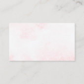 ガールピンクのクリスマスブックスベビー エンクロージャーカード (裏面)