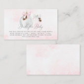 ガールピンクのクリスマスブックスベビー エンクロージャーカード (正面/裏面)