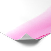 ガールピンクインク《キリスト教》洗礼式や命名式バプテスムウェルカム ポスター (角)