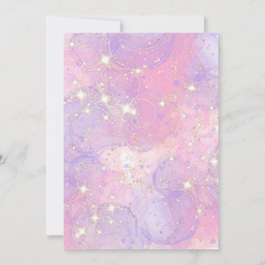 ガールピンクキャッスルプリンセス8thバースデーパーティー 招待状 (裏面)