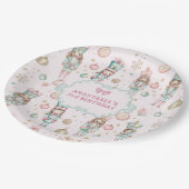 ガールピンクナツクラッカー誕生日 ペーパープレート (アングル)