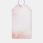 ガールピンクファームベビーシャワーありがとうラベル ギフトタグ (裏面)