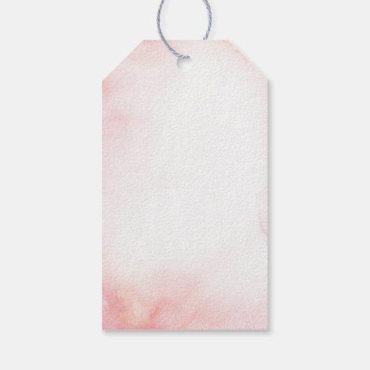 ガールピンクファームベビーシャワーありがとうラベル ギフトタグ (裏面)