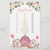 ガールピンクファームベビーシャワーベビー特性 (正面)