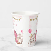 ガールピンクファームベビーシャワー紙カップ 紙コップ (左)