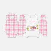 ガールピンクファーム動物の誕生日パーティー フェイバーボックス (折り畳みなし)