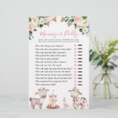 ガールピンクファーム赤ちゃんシャワーママまたはパパ (スタンド正面)