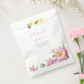 ガールピンクフローラベビーイン開花シャワーかわいい フェイバーバッグ (封をした状態)