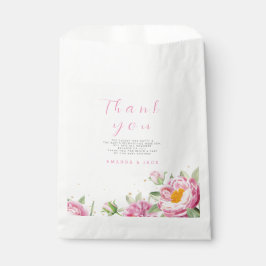 ガールピンクフローラベビーイン開花シャワーかわいい フェイバーバッグ