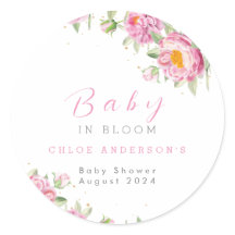 ガールピンクフローラベビーイン開花シャワーかわいい