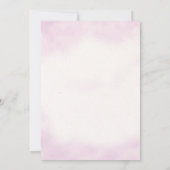 ガールピンクベア誕生日タイムカプセルメッセージカード 招待状 (裏面)