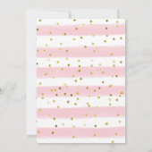 ガールピンクベーキング誕生日招待状 招待状 (裏面)