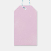 ガールピンクボウ1st誕生日パーティー ギフトタグ (裏面)