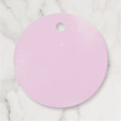 ガールピンクボウ1st誕生日パーティー フェイバータグ (裏面)