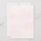 ガールピンクボホエレファントベビージャーシャワー 招待状 (裏面)