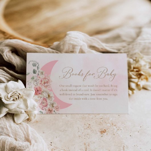 ガールピンクムーンブックスベビー エンクロージャーカード