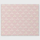 ガールピンクレインボー子供の誕生日 ラッピングペーパー (フラット)