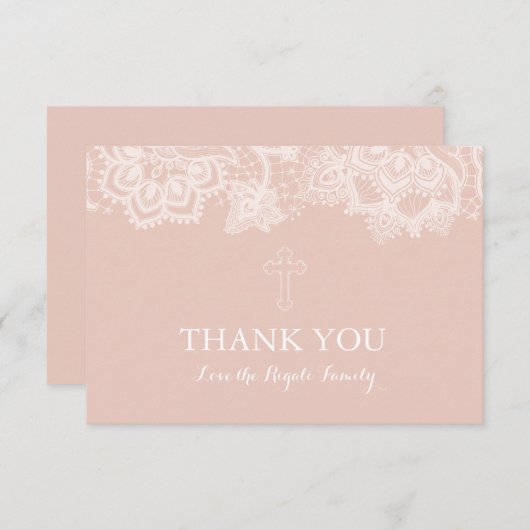 ガールピンクレース宗教サンキューカード 招待状 (正面/裏面)