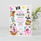 ガールピンク海賊船トレジャーパーティー 招待状 (スタンド正面)