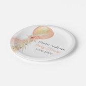 ガールピンク金ゴールドユーカリ ペーパープレート (アングル)