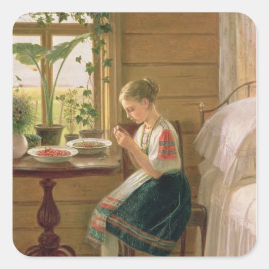 ガールピーリングベリー, 1880 スクエアシール (正面)