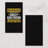 ガールフおもしろいレンド・プロパティ・ウィッティ・ボーイフレンド 名刺 (正面/裏面)