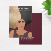 ガールファッションイラストレーションイヤリング表示カード (デスク)