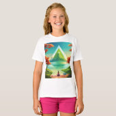 ガールファッションデザインTシャツ Tシャツ (正面フル)
