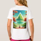 ガールファッションデザインTシャツ Tシャツ (裏面)