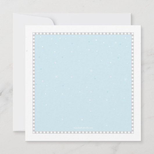 ガールファンキーアイススケートで滑る誕生日パーティー 招待状 (裏面)